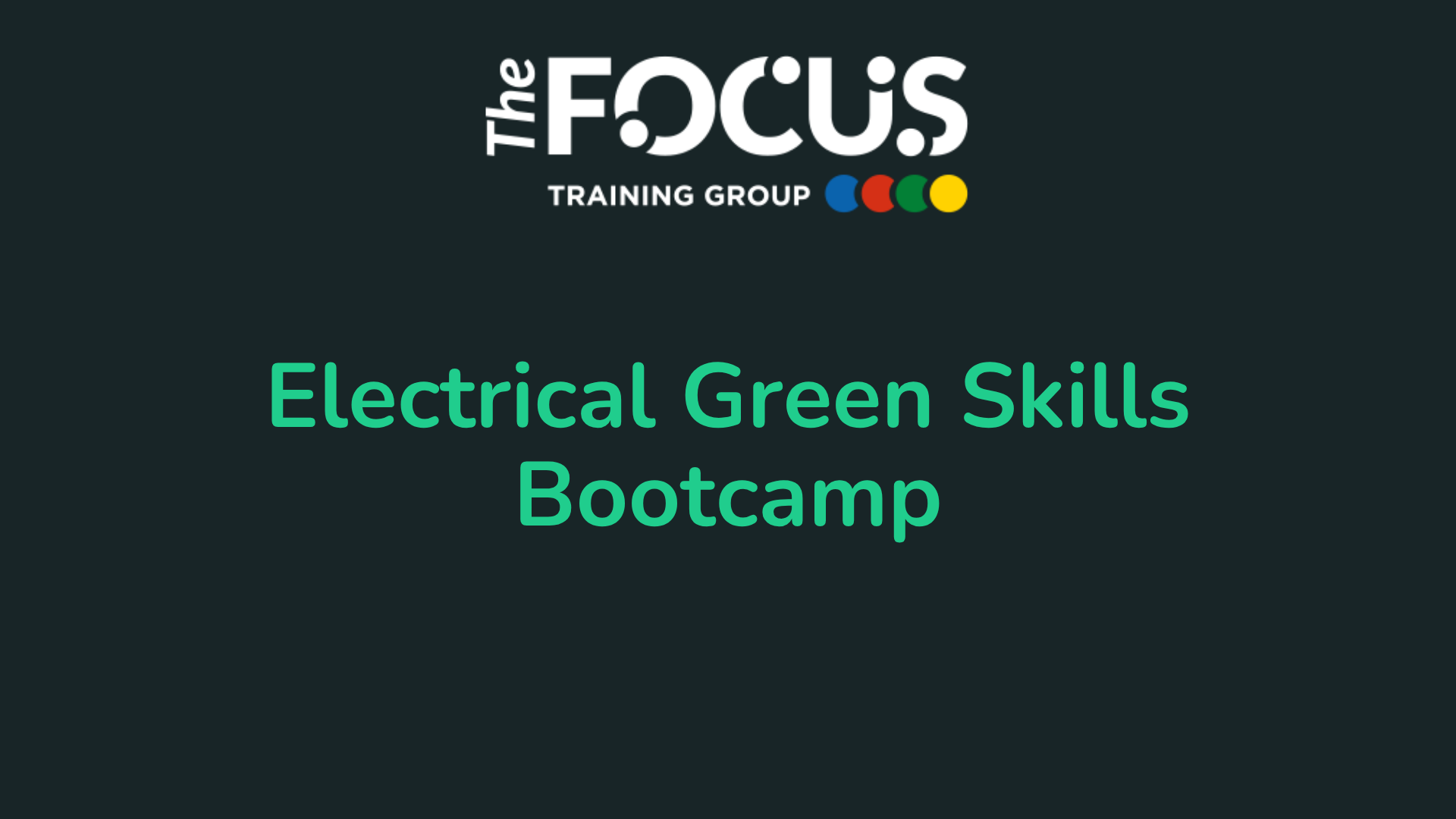 Electrical Green Skills Bootcamp
