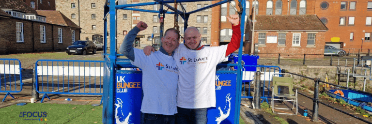 Simon and Neal Take the Leap for St Luke’s Hospice — Raising Over £1,000