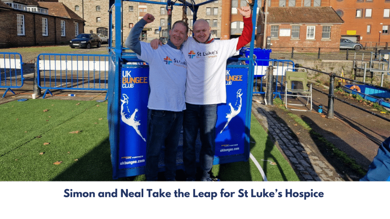Simon and Neal take the leap for St Luke's Hopsice